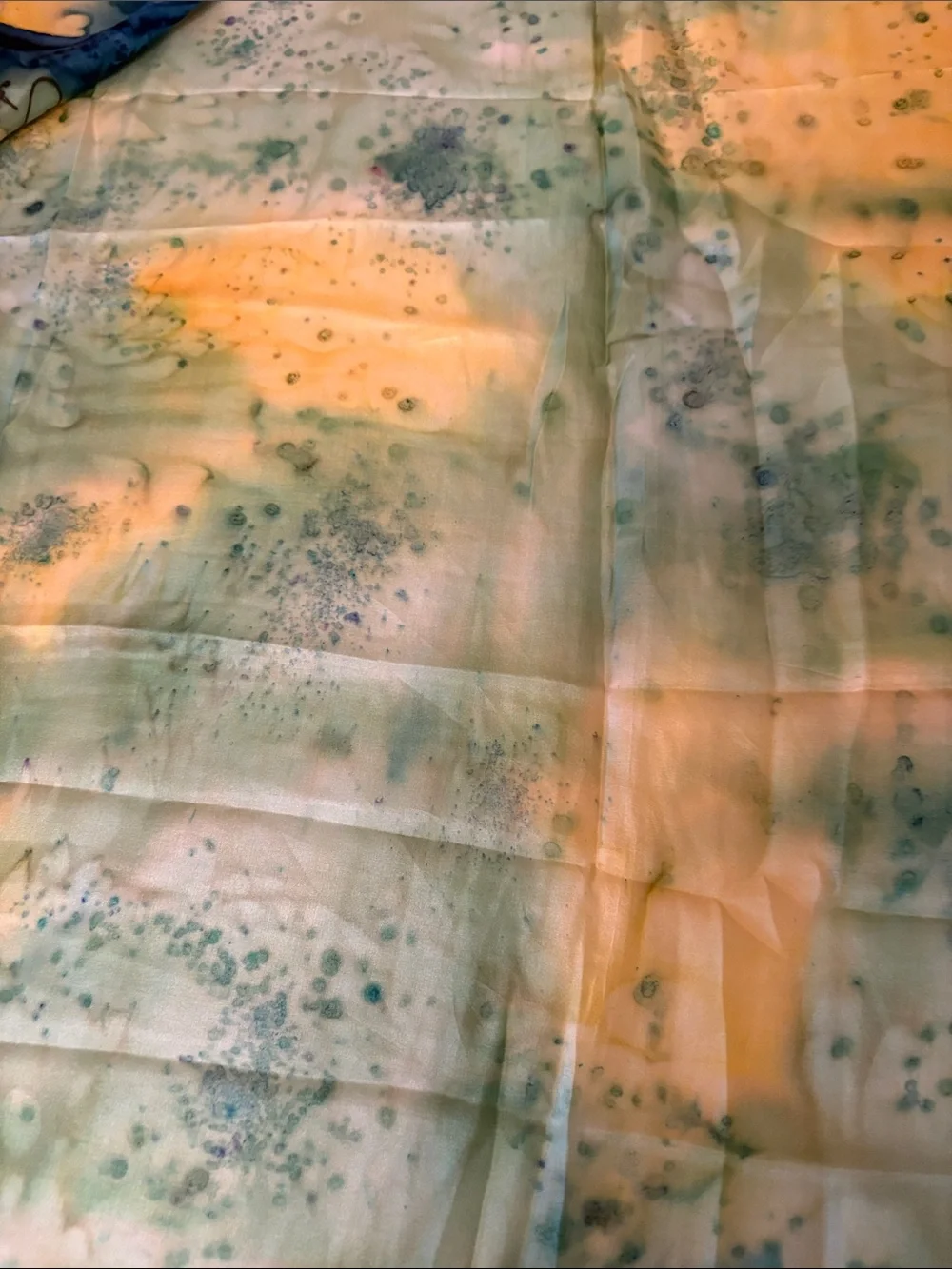 Vintage silk hand painted scarf by Australian Artist Gaborvecan